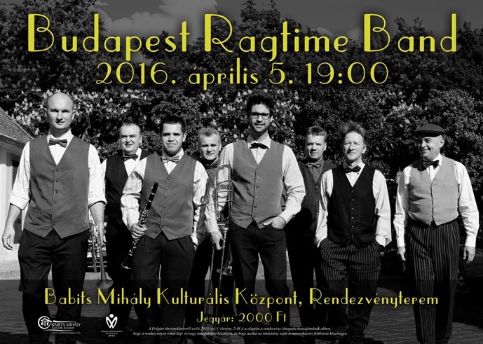 Budapest Ragtime Band koncert plakát